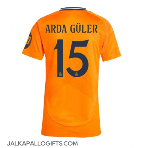 Real Madrid Arda Guler #15 Vieraspaita Naiset 2024-25 Lyhythihainen